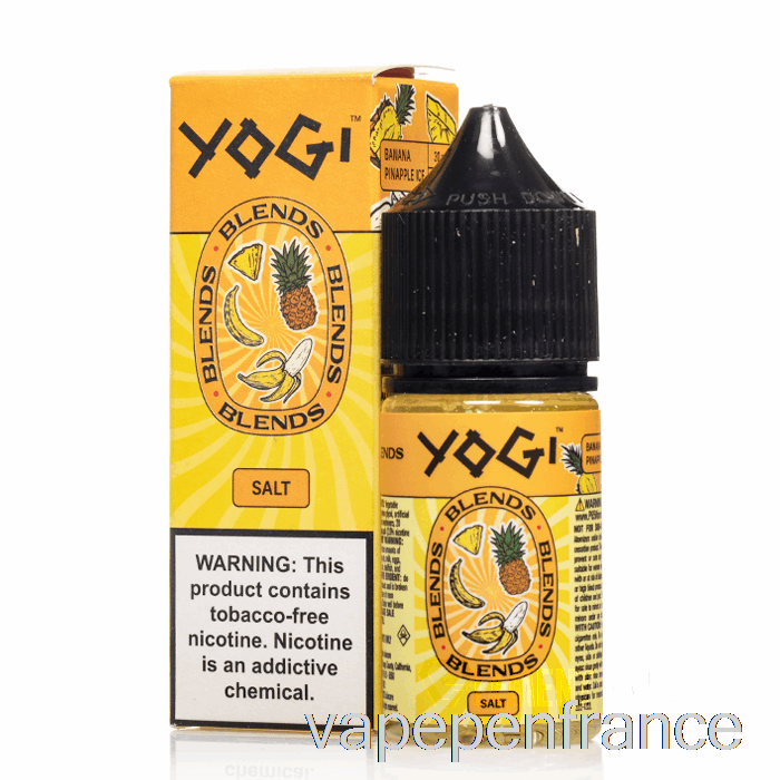 Glace à La Banane Et à L'ananas - Yogi Mélange Des Sels - 30 Ml 35 Mg Stylo Vape